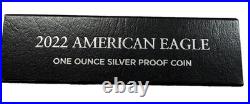 2022-W Proof $1 American Silver Eagle Box, OGP & COA