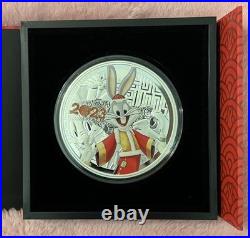 2023 $10 Niue 3oz Silver Proof Bugs Bunny box#687 of 1000 mint Year of Rabbit