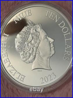 2023 $10 Niue 3oz Silver Proof Bugs Bunny box#687 of 1000 mint Year of Rabbit