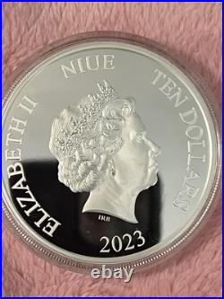 2023 $10 Niue 3oz Silver Proof Bugs Bunny box#687 of 1000 mint Year of Rabbit