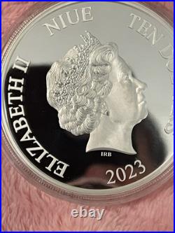 2023 $10 Niue 3oz Silver Proof Bugs Bunny box#687 of 1000 mint Year of Rabbit