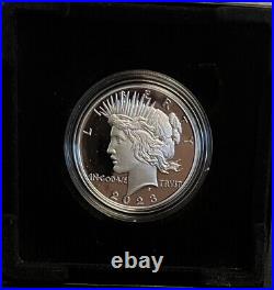 2023 $1 S Proof Silver Peace & Morgan Dollar With Box/coa 2 Coin Set 23xl 23xf