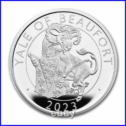 2023 2oz Silver Royal Tudor Beasts Yale of Beaufort Prf (Box/COA) SKU#257618