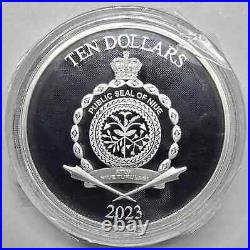 2023 3oz. 999 Silver Niue Wonder Woman Proof Coin With Box and COA DC proof