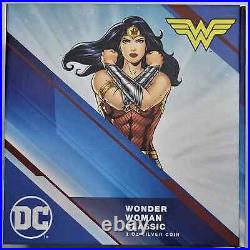 2023 3oz. 999 Silver Niue Wonder Woman Proof Coin With Box and COA DC proof