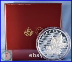 2023 5oz Proof Canadian Silver Maple Leaves In Motion Coin (Box, CoA)