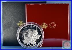 2023 5oz Proof Canadian Silver Maple Leaves In Motion Coin (Box, CoA)