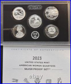 2023 American Women Quarters Silver Proof Set OGP, COA withError And Corrected Box 2023 American Women Quarters Silver Proof Set OGP, COA withError And Corrected Box