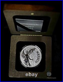 2023 Angel Of Independence Viva Mexico Silver Reverse Proof 2 oz Medal Box & COA