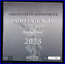 2023 Angel Of Independence Viva Mexico Silver Reverse Proof 2 oz Medal Box & COA