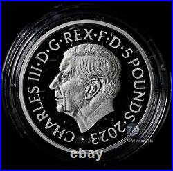 2023 Britannia Silver Proof 2 oz UK Coin With OGP Box & COA Only 1000 Minted