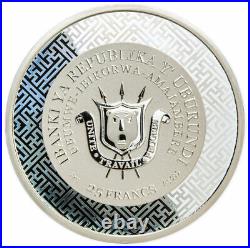 2023 Burundi Year of the Rabbit 2oz Silver Proof Coin with Jadestone