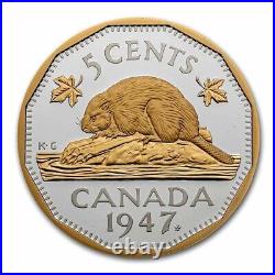 2023 Canada 1947 5 Cent Maple Leaf Recreation, 2 oz. Silver Proof Box/COA 2023 Canada 1947 5 Cent Maple Leaf Recreation, 2 oz. Silver Proof Box/COA