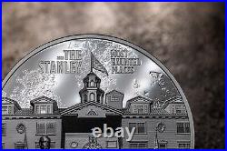 2023 Cook Islands Most Haunted Places The Stanley 2oz Silver Black Proof Coin