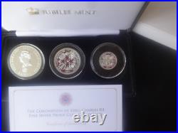 2023 Fine Silver Proof Samoa $5, $2, $1 Coin Box Set Coa King Charles Coronation