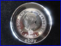 2023 Fine Silver Proof Samoa $5, $2, $1 Coin Box Set Coa King Charles Coronation