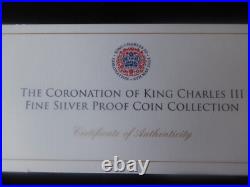 2023 Fine Silver Proof Samoa $5, $2, $1 Coin Box Set Coa King Charles Coronation