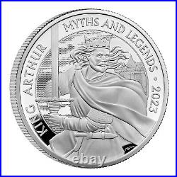 2023 GB 1 oz Silver Myths & Legends King Arthur Proof Box & COA