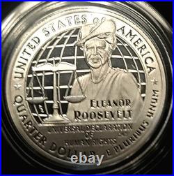 2023 Limited Edition Silver Proof Set -23RC CAMEO! 8 Coins-ASE Quarters, Box+OGP