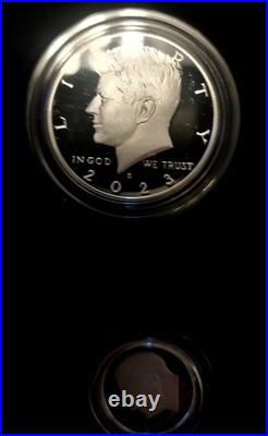 2023 Limited Edition Silver Proof Set -23RC CAMEO! 8 Coins-ASE Quarters, Box+OGP