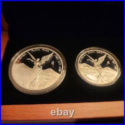 2023 Mexico 5-Coin Libertad Silver Proof Set (1.9 oz Total) Wood Box Rare 2023 Mexico 5-Coin Libertad Silver Proof Set (1.9 oz Total) Wood Box Rare