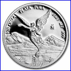 2023 Mexico 5-Coin Silver Libertad Proof Set (1.9 oz, Wood Box) SKU#283357