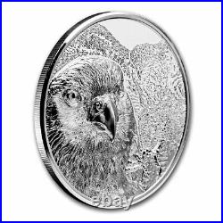 2023 Mongolia 1 oz. 999 Silver Proof Falcon withBox & COA