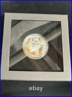 2023 Mongolia Chipmunk 1 Oz Colorized Silver Proof Coin Box And COA 2023 Mongolia Chipmunk 1 Oz Colorized Silver Proof Coin Box And COA