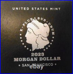 2023 Morgan Silver Dollar Proof Coin in Original US Mint Box and with COA