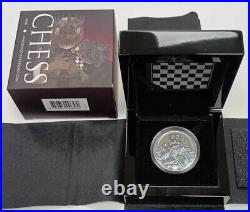 2023 Niue Chess King 1oz Silver Proof Coin With Box & COA