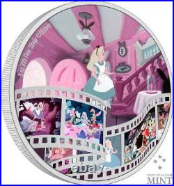 2023 Niue Disney Alice in Wonderland 3oz Silver Colorized Proof Coin