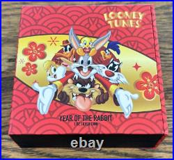 2023 Niue Looney Tunes Year of the Rabbit Bugs Bunny 1 oz. Silver Proof with Box