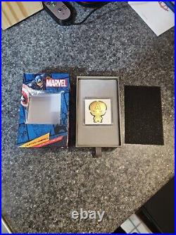 2023 Niue Marvel Captain America 1oz Silver Gilded Proof Chibi Coin 1 Of 200 2023 Niue Marvel Captain America 1oz Silver Gilded Proof Chibi Coin 1 Of 200