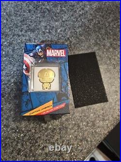 2023 Niue Marvel Captain America 1oz Silver Gilded Proof Chibi Coin 1 Of 200 2023 Niue Marvel Captain America 1oz Silver Gilded Proof Chibi Coin 1 Of 200