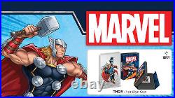 2023 Niue Marvel Evergreen Thor 1oz Silver Colorized Proof Coin