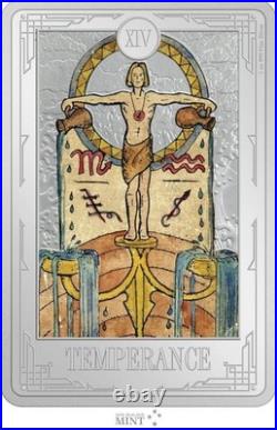 2023 Niue Tarot Cards Temperance 1 oz silver proof BOX/COA Mintage 2000