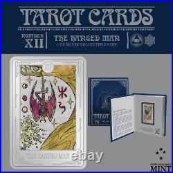 2023 Niue Tarot Cards The Hanged Man 1oz Silver Colorized Proof Coin Minted 2000