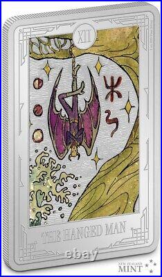 2023 Niue Tarot Cards The Hanged Man 1oz Silver Colorized Proof Coin Minted 2000