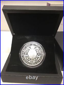 2023 Royal Mint King Charles III Coronation 5 oz Silver Proof Coin- Original Box