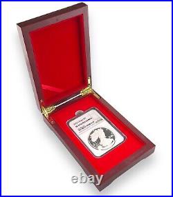 2023 S 1oz Silver Eagle Proof NGC PF70 Ultra Cameo Brown Label withWood Box 2023 S 1oz Silver Eagle Proof NGC PF70 Ultra Cameo Brown Label withWood Box
