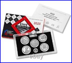 2023- S American Women Quarters. Silver Proof Set. Original box and COA