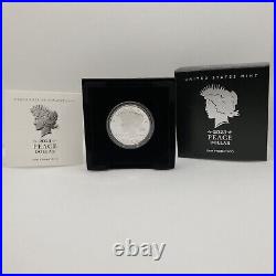 2023-S MORGAN AND PEACE SILVER DOLLAR PROOF ULTRA CAMEO WithOGP/BOX/COA