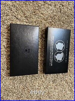 2023 S Morgan And Peace Silver Dollar Reverse Proof Set 23XS Box & COA Silver