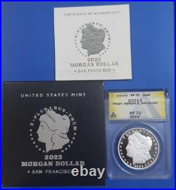 2023-S Morgan Proof Silver Dollar ANACS PF70 Deep Cameo Box and COA Included