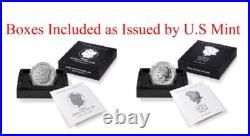 2023-S Morgan and Peace Proof Silver Dollar Set NGC PF70 UC FDOI ANA Label W Box