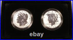 2023-S Morgan and Peace Silver Dollar Reverse Proof 2 Coin Set 23XS Box & COA