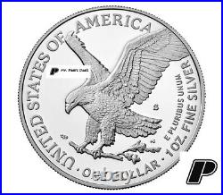2023 S PROOF American Silver Eagle Dollar SAN FRANCISCO with Box COA 23EM PRE-SALE