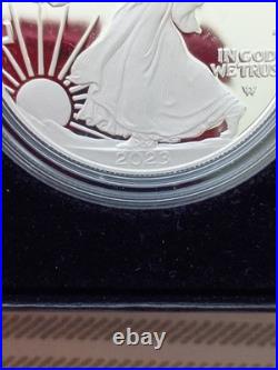 2023-S Proof $1 American Silver Eagle Box, OGP & COA