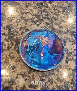 2023-S Proof $1 American Silver Eagle Box, OGP & COA Rainbow Toned