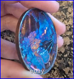 2023-S Proof $1 American Silver Eagle Box, OGP & COA Rainbow Toned